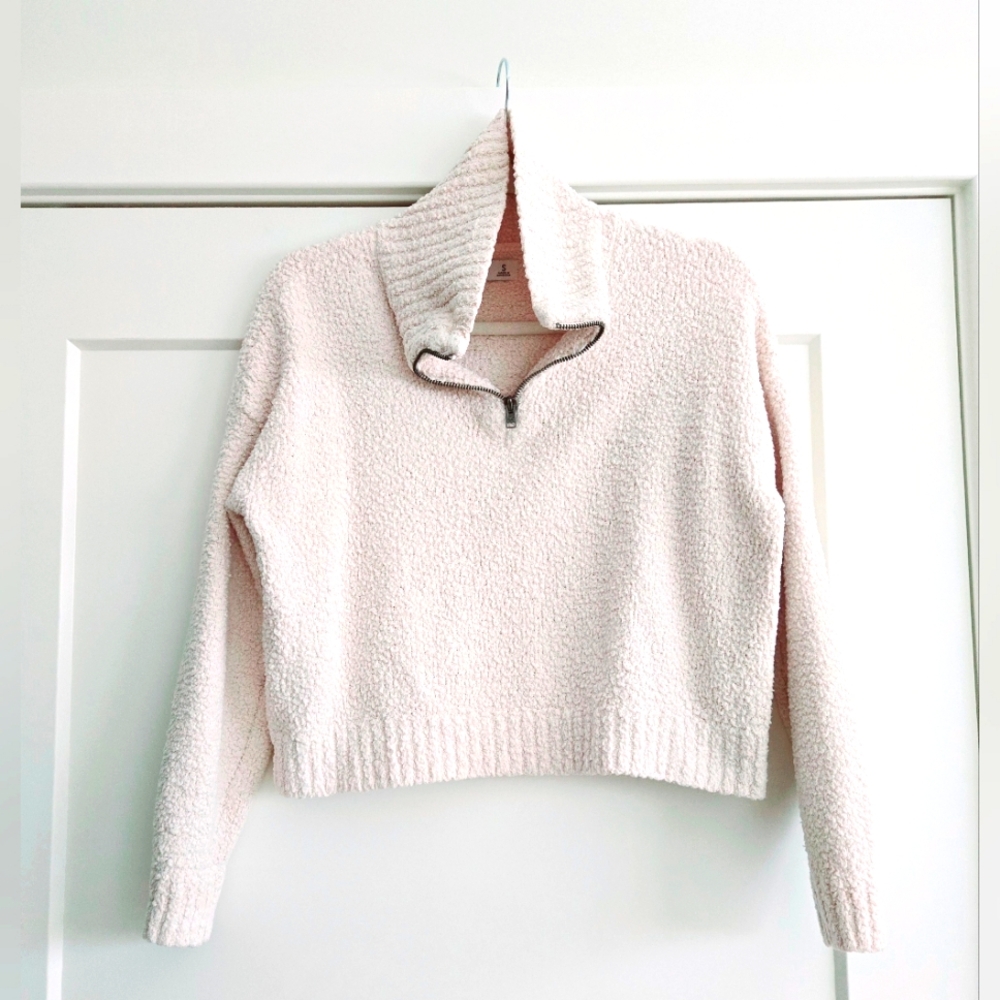 Hollister Sherpa Cropped Sweatshirt